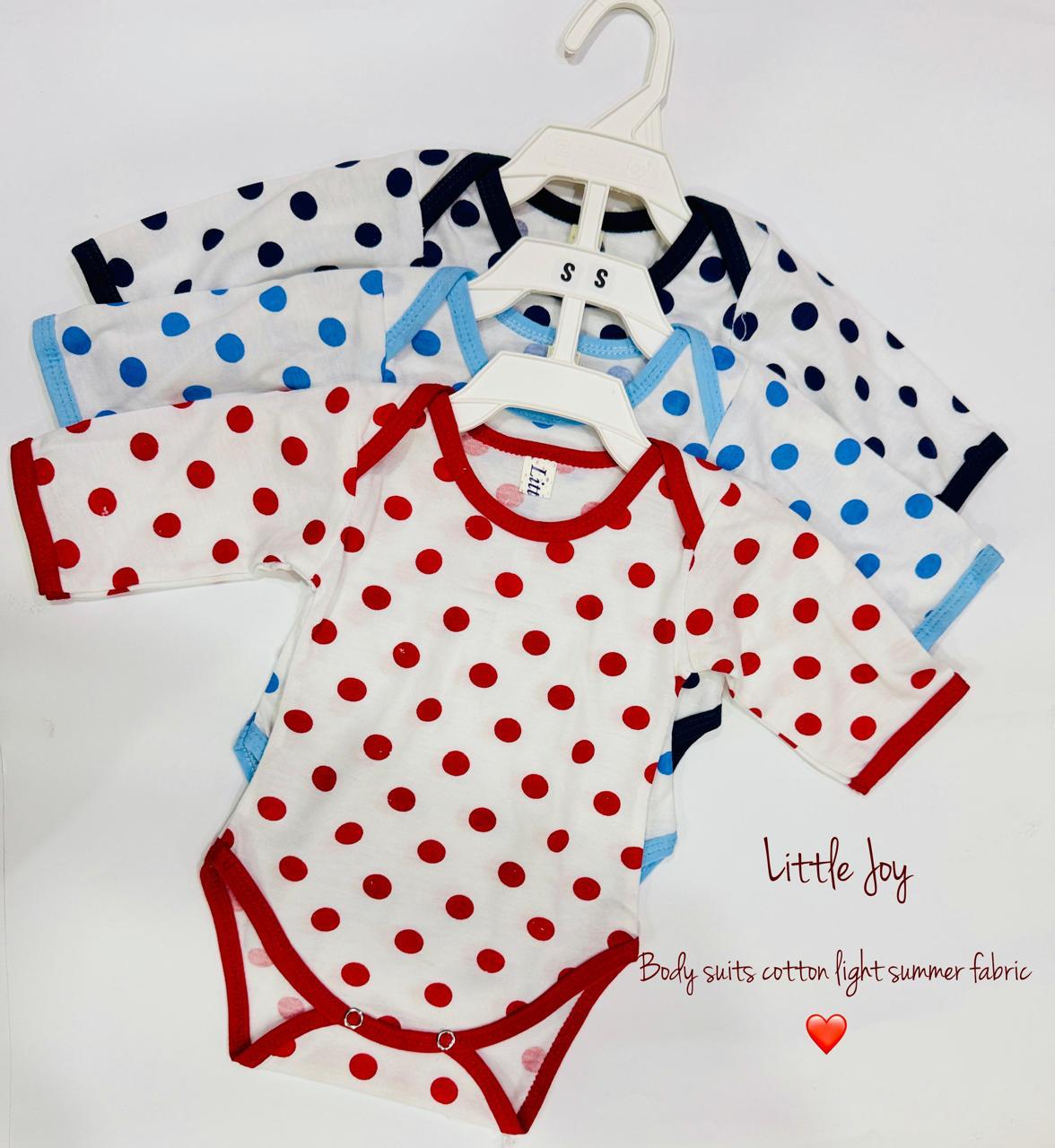 Little Joy Baby Bodysuits – (Pack of 3)
