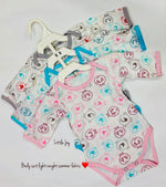 New Born Body Suits (Full Sleeve) Printed - Pack of 3