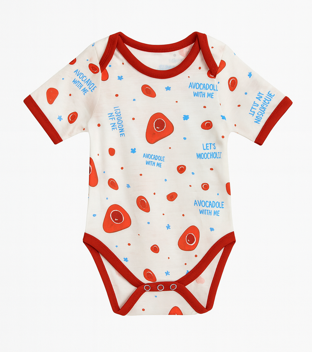 Pack of 3 Baby Bodysuits – Avocado Print