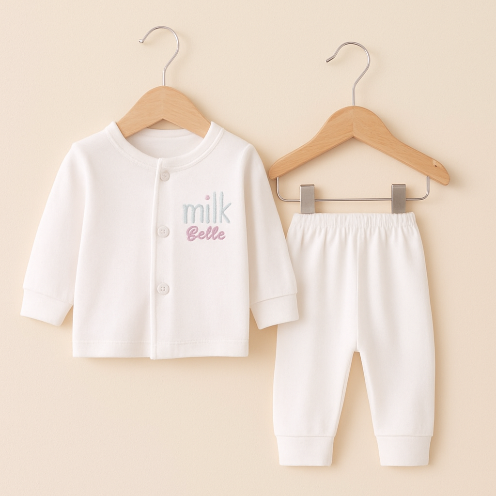 Newborn Baby White Outfit Set