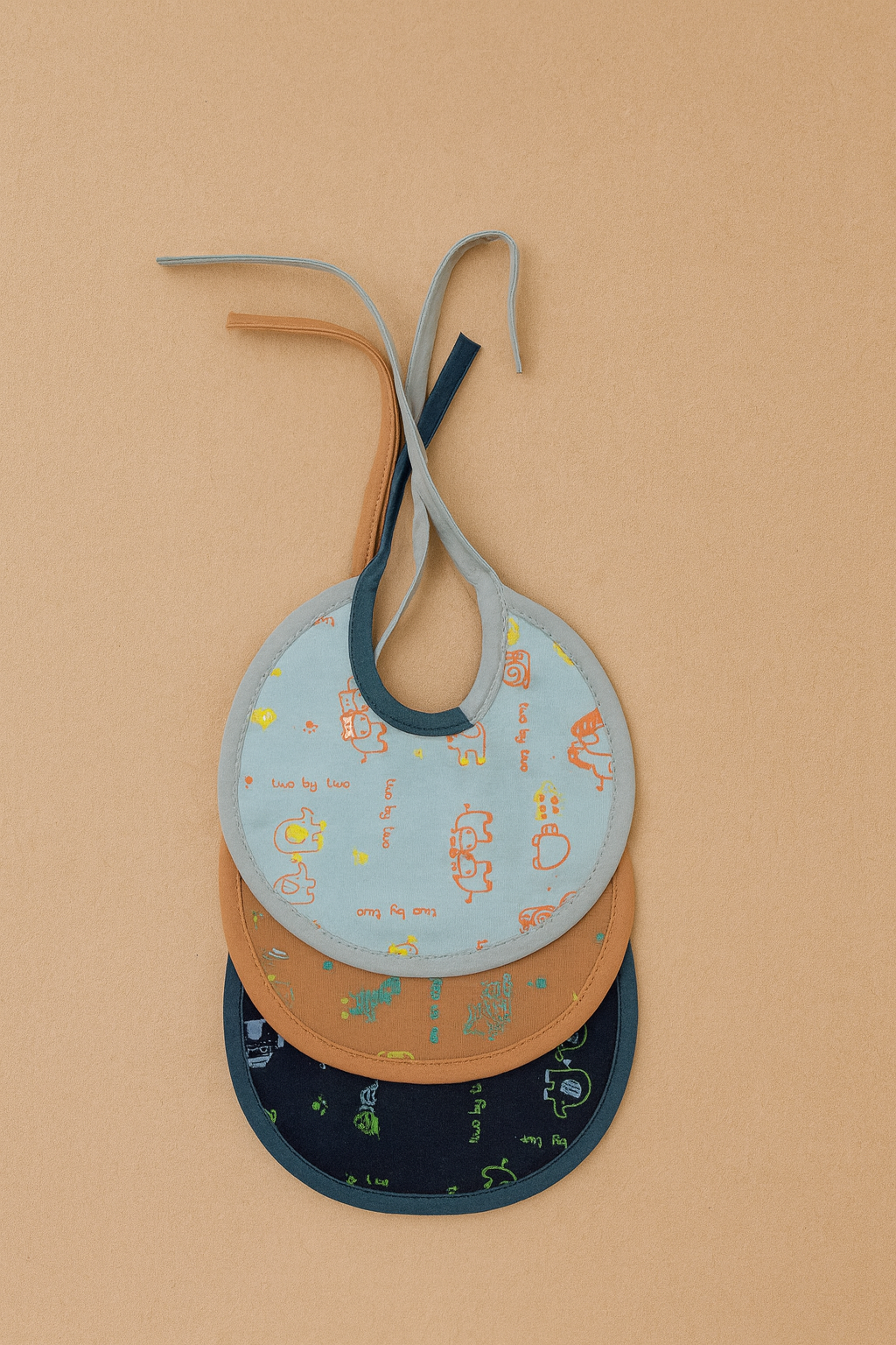 3-Pack Baby Bibs – Animal & Fun Print Feeding Bibs