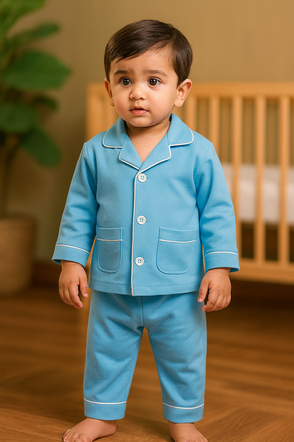Blue Baby Pajama Set - Soft & Comfortable Nightwear