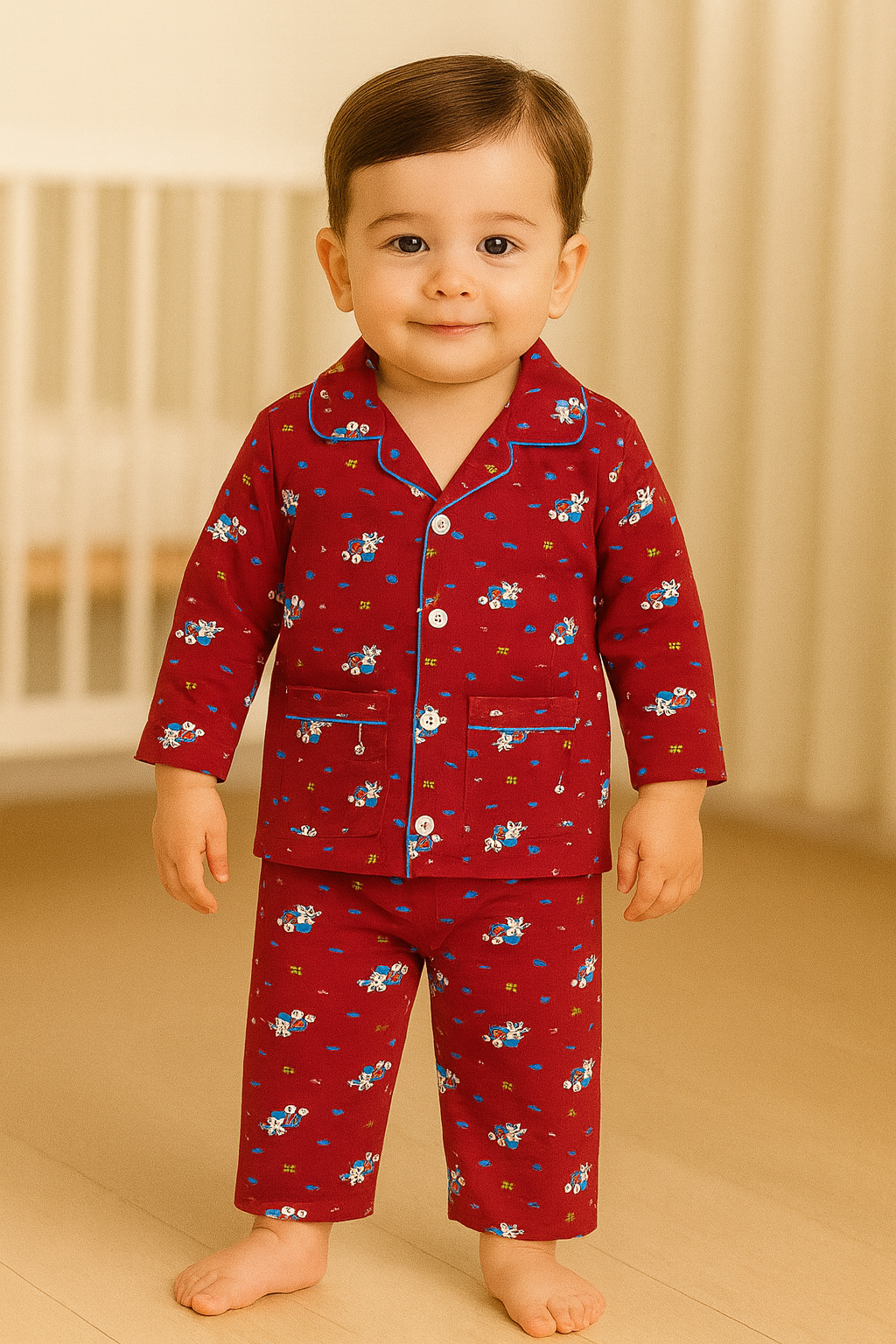 Red Baby Pajama Set