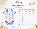 Little Joy Baby Bodysuits Printed Half Sleeve – Lightweight Summer Cotton (Pack of 3)