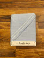 Baby Bath Towel Regular Check Piping With Hood  – Double Stripe Design