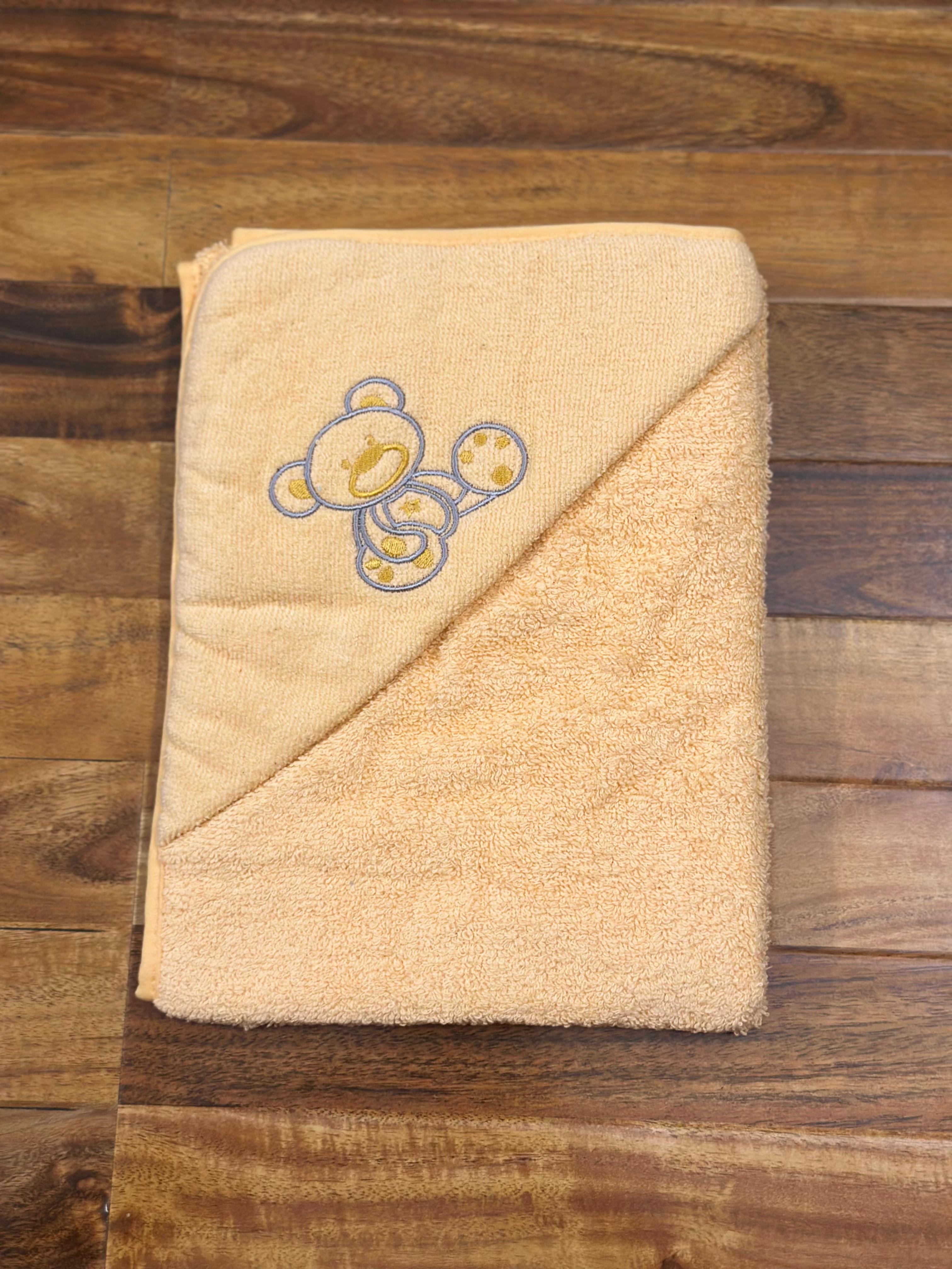 Baby Hooded Bath Towel – Bear Embroidery