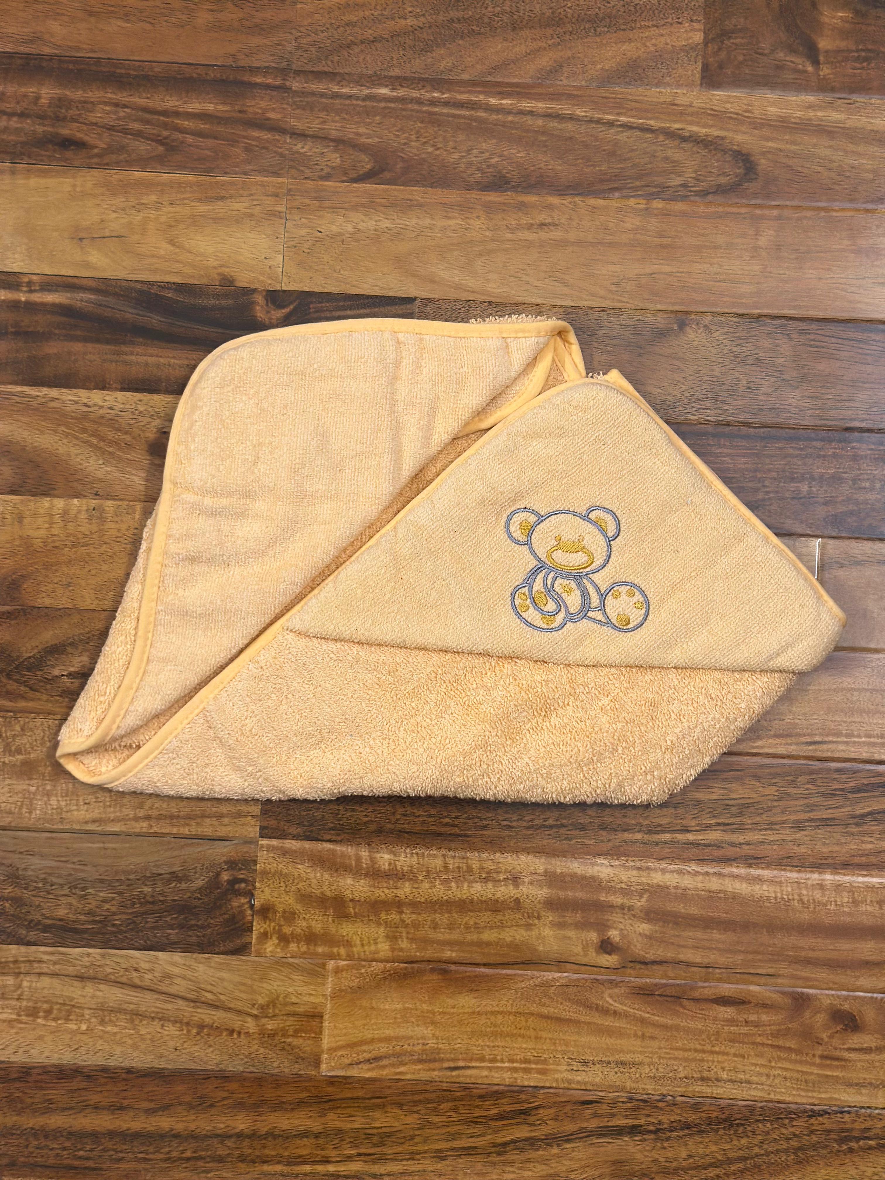 Baby Hooded Bath Towel – Bear Embroidery