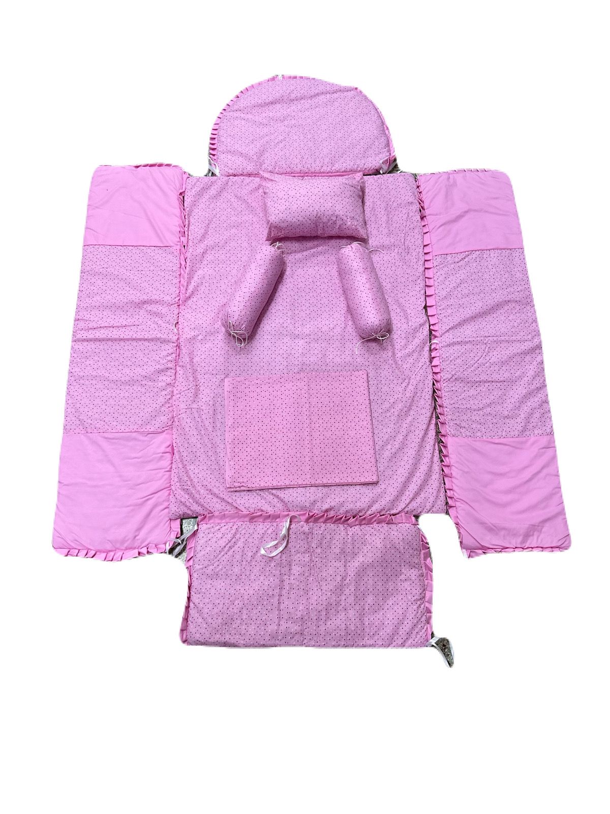 Baby Bedding Set with Mattress, Pillow & Bolsters