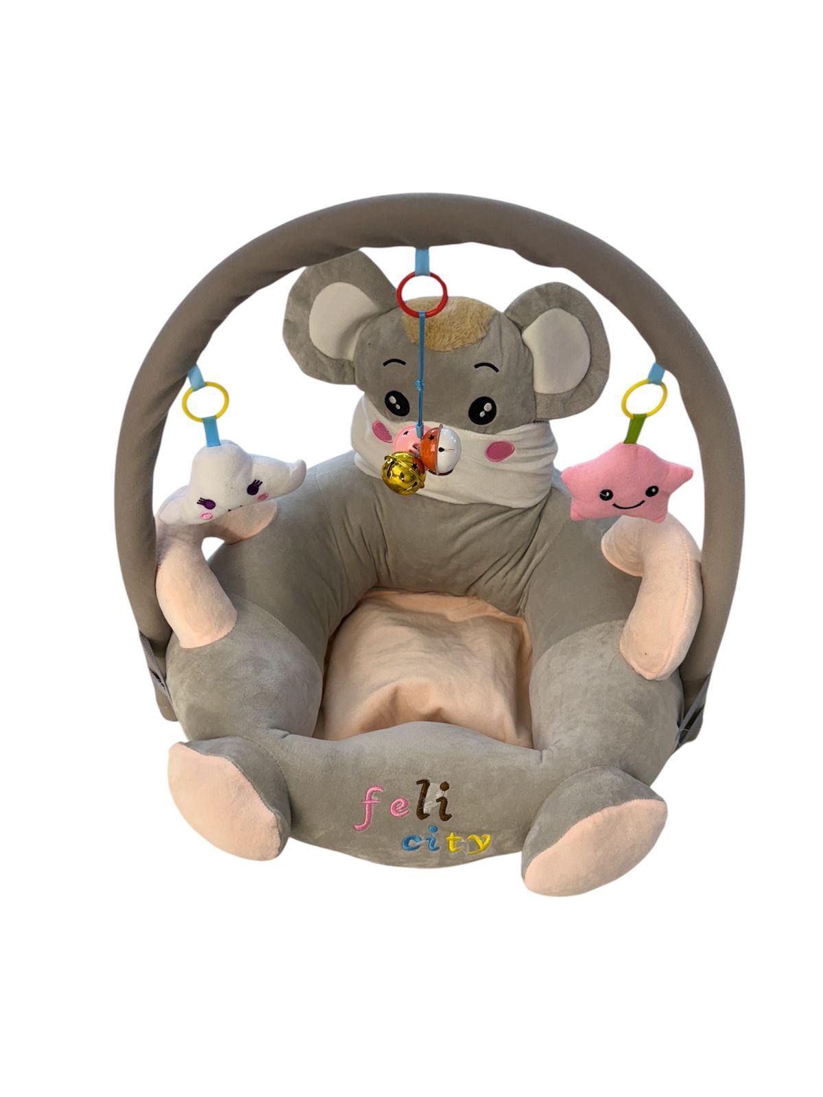 Little Joy® Plush Elephant Baby Sitter with Activity Toys