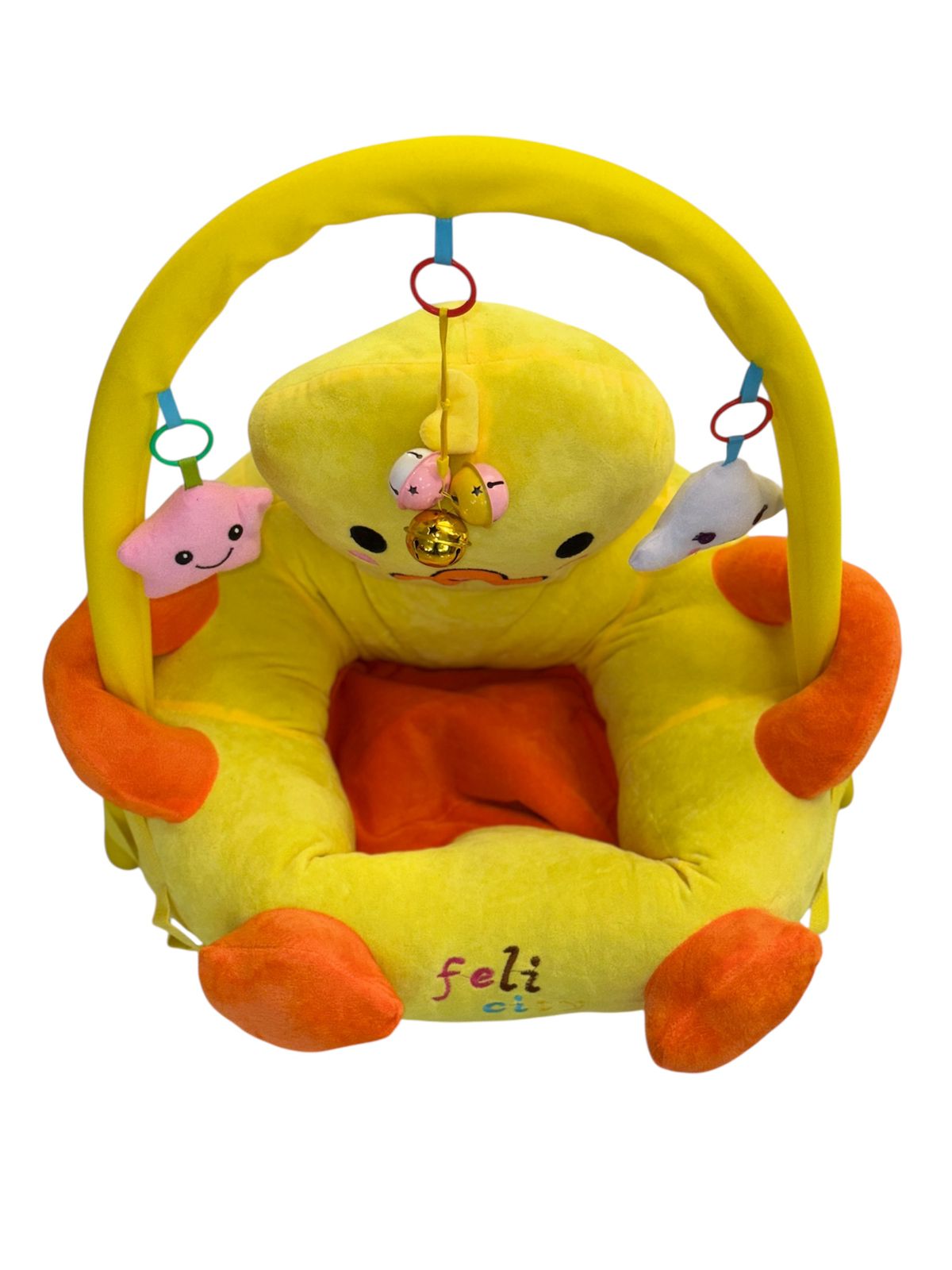 Felicity Plush Duck Baby Sitter with Hanging Toys