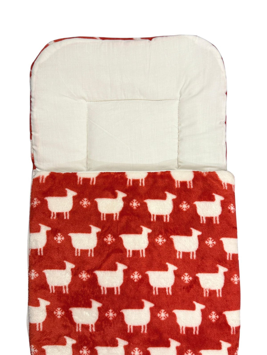 Baby Sleeping & Carrying Bag – Red Sheep Print
