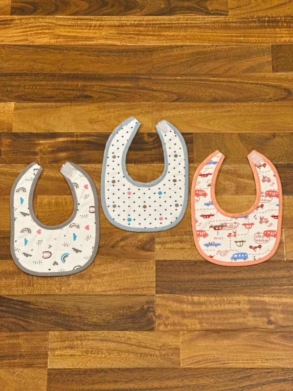 Printed Bibs Stick-on - Pack of 3