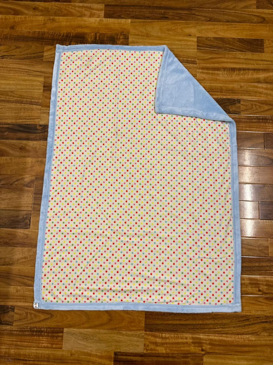 Newborn premium Velour Blanket - Polka Dot