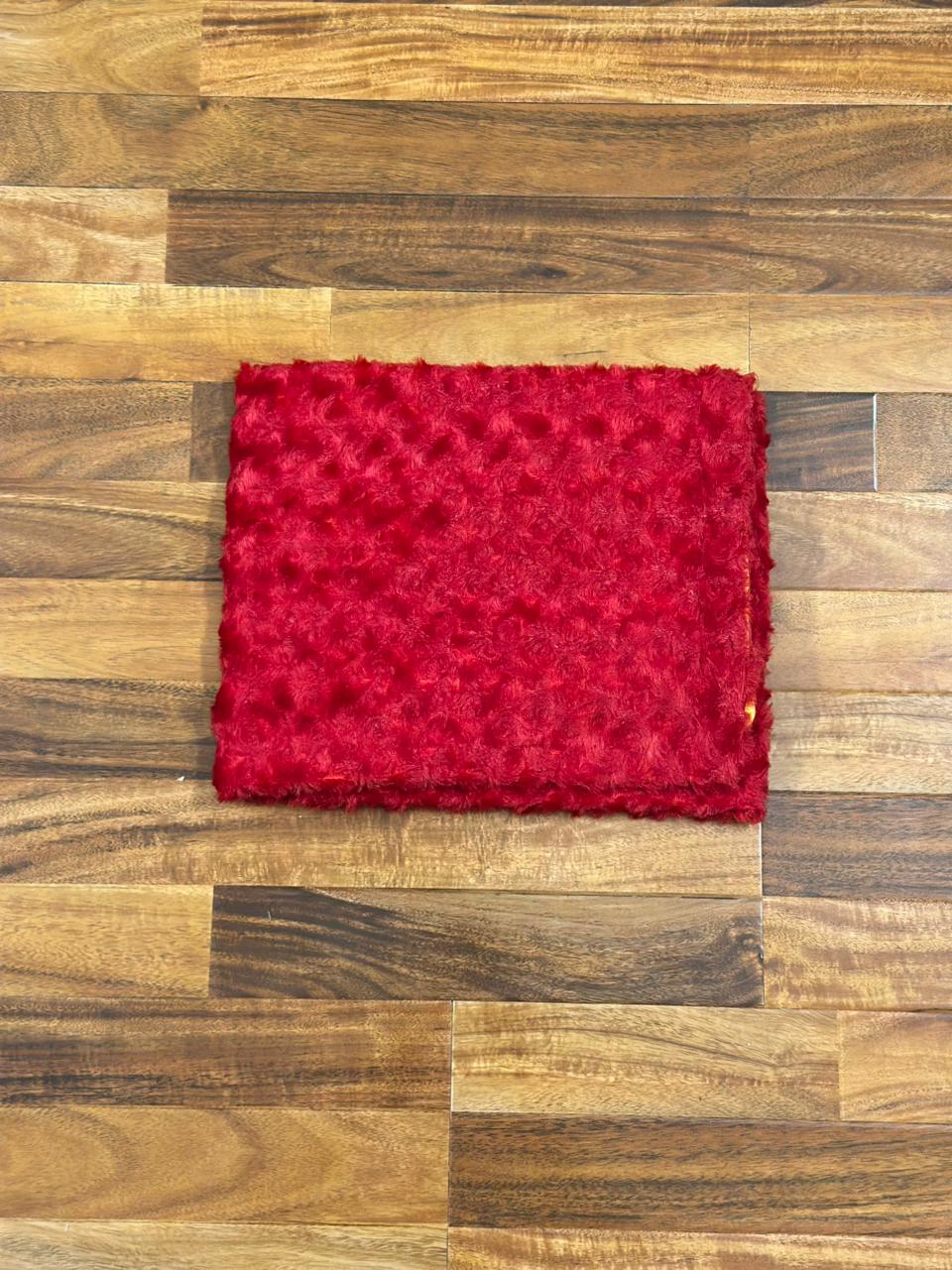 Newborn premium Velour Blanket - Red