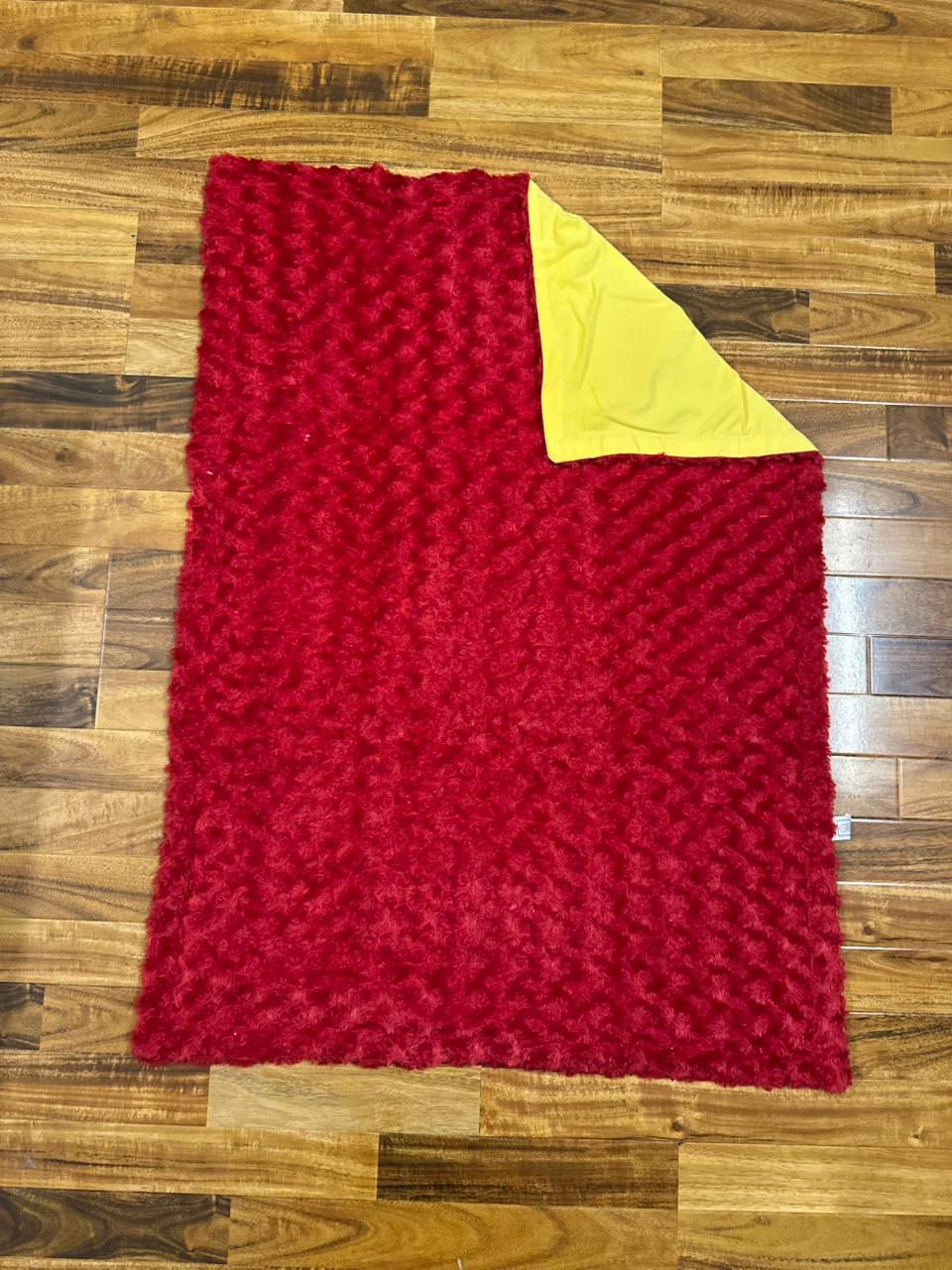 Newborn premium Velour Blanket - Red