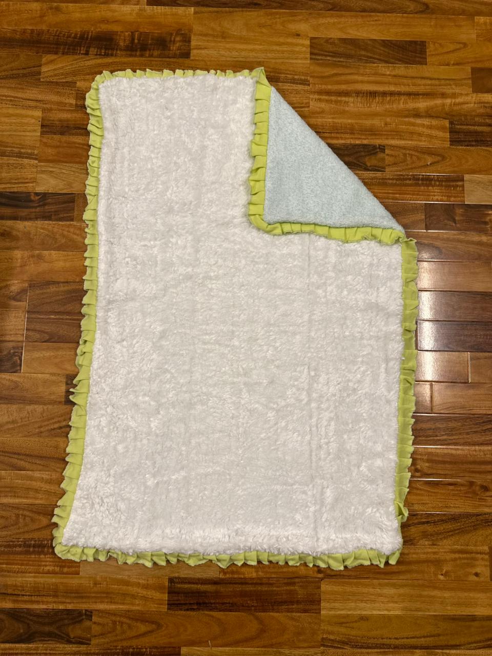 Newborn premium Velour Blanket - Green