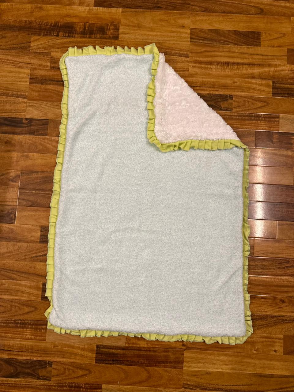 Newborn premium Velour Blanket - Green
