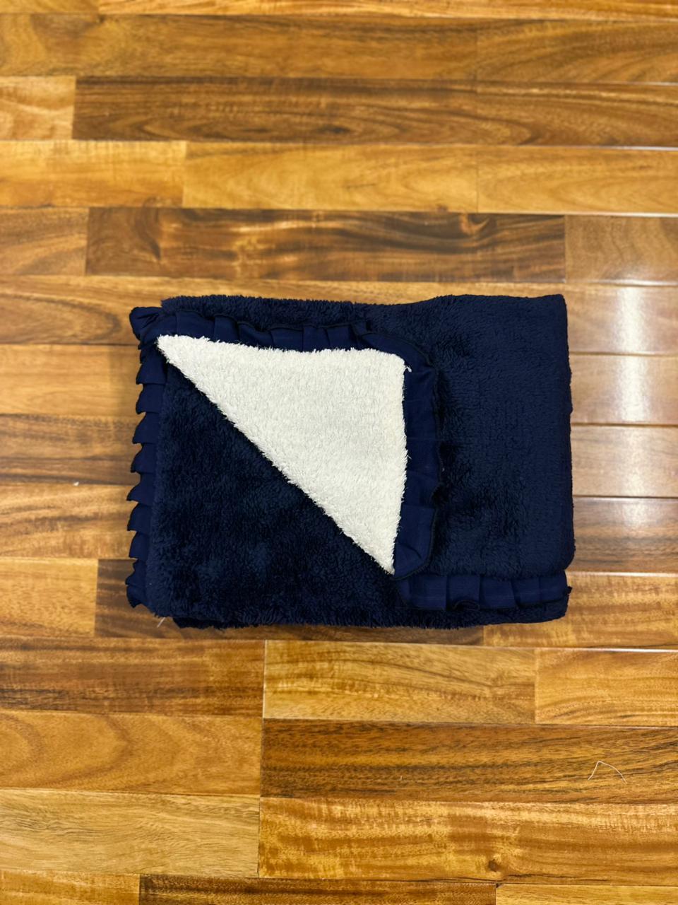 Newborn premium Velour Blanket - Blue