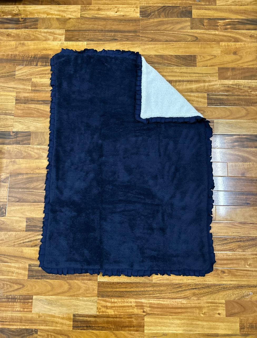 Newborn premium Velour Blanket - Blue