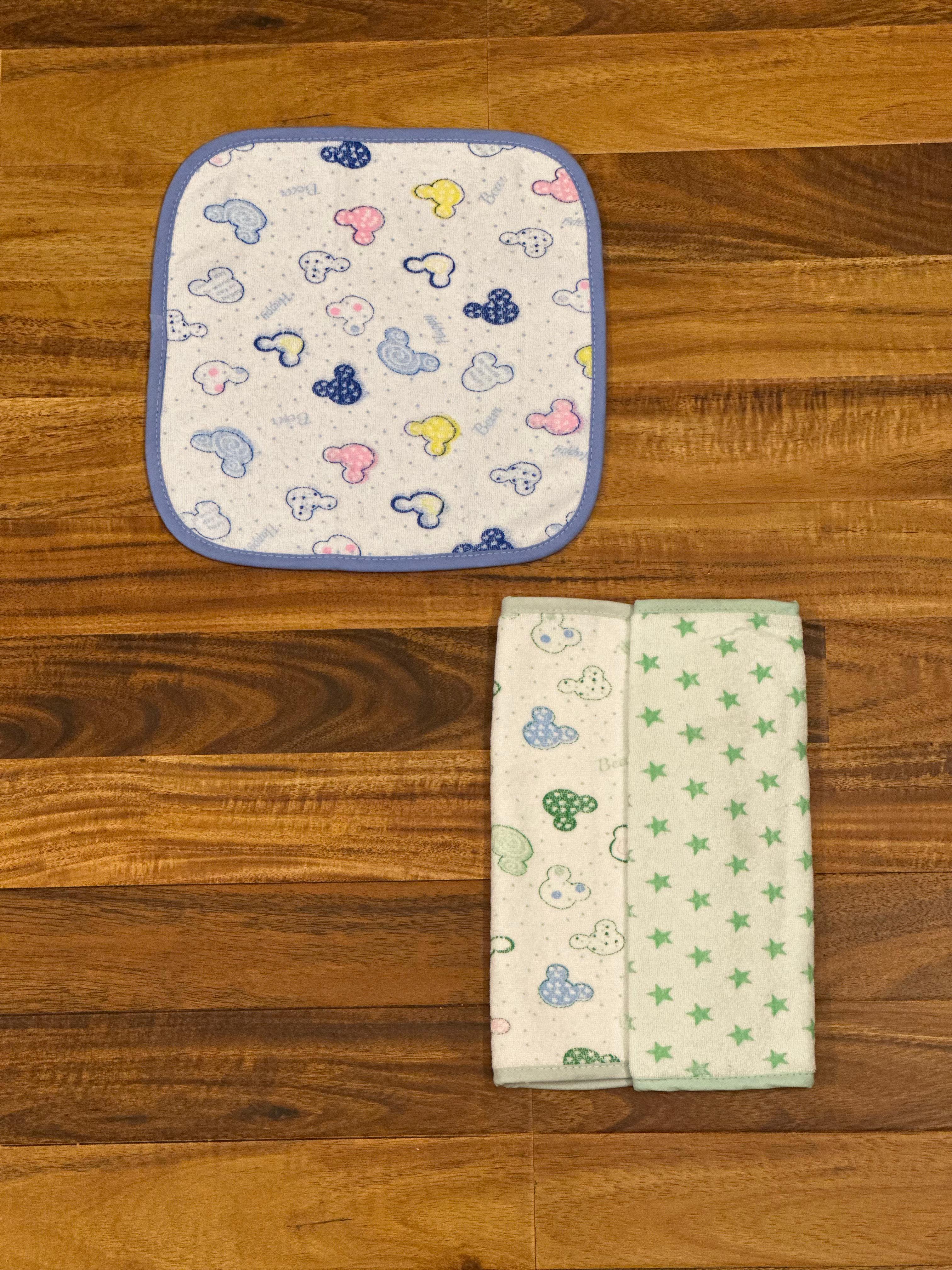 Pack of 3 Printed Baby Face Towels