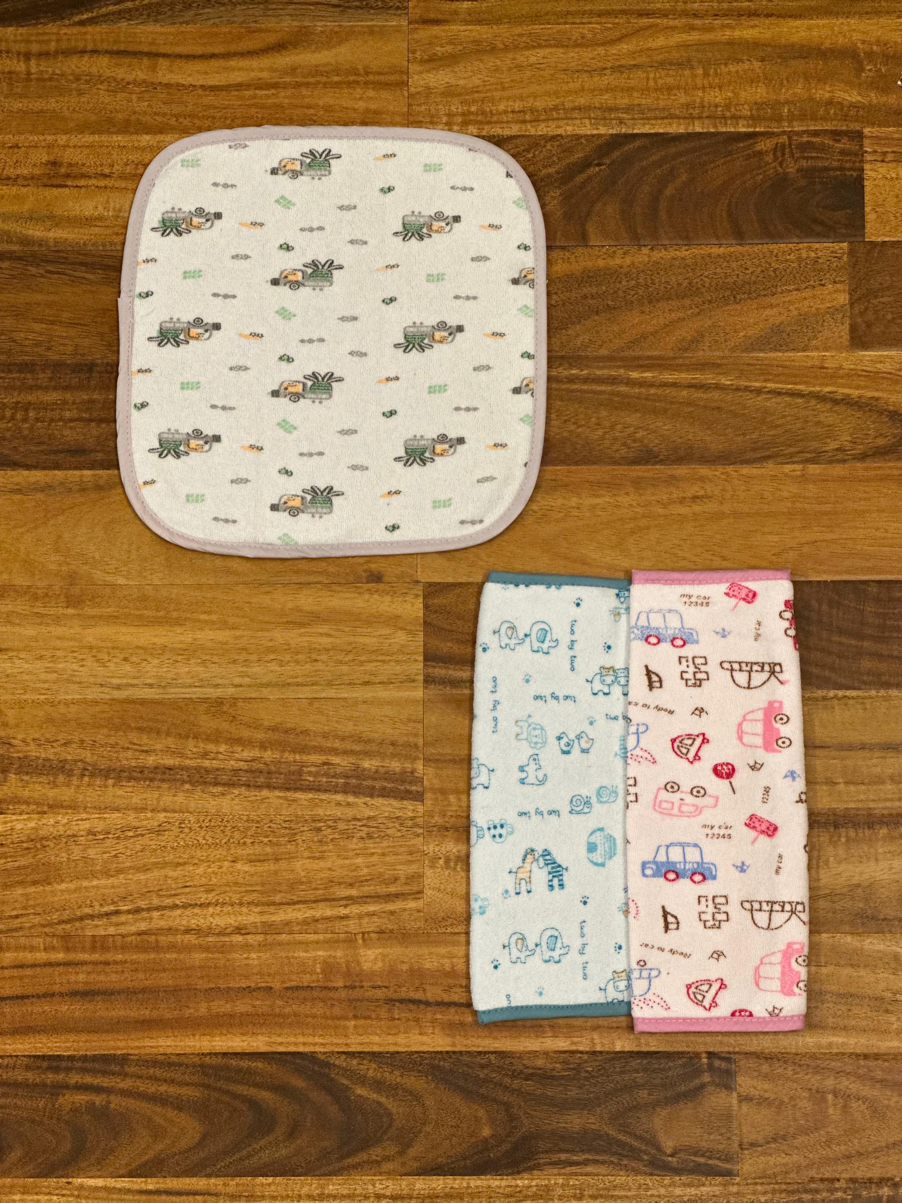 Printed Baby Face Towels -  Pack of 3