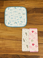 New Born  Face Towels  Printed -  Pack of 3