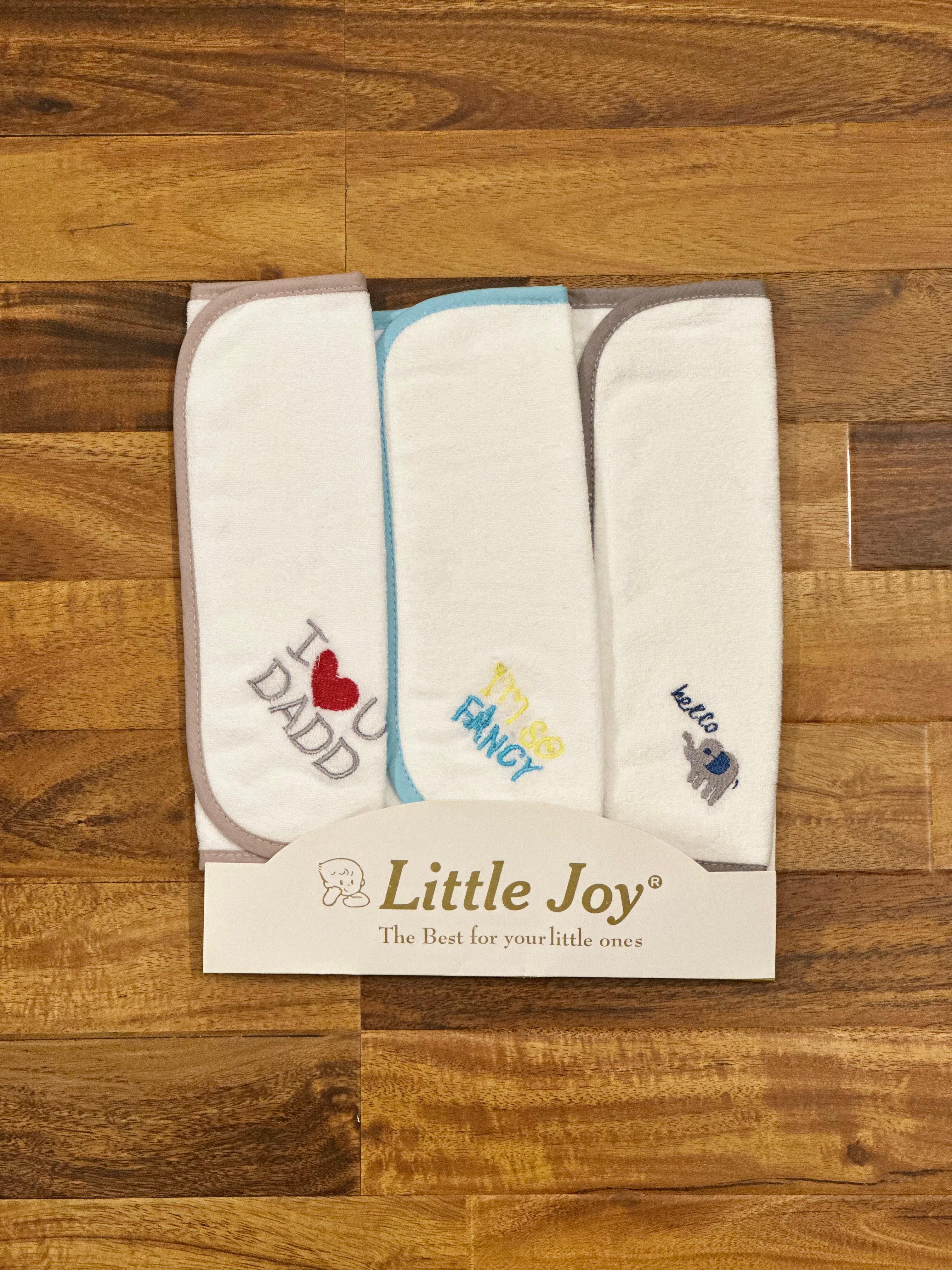 Baby Burp Cloths / Face Towels – Embroidered Design (Pack of 3)