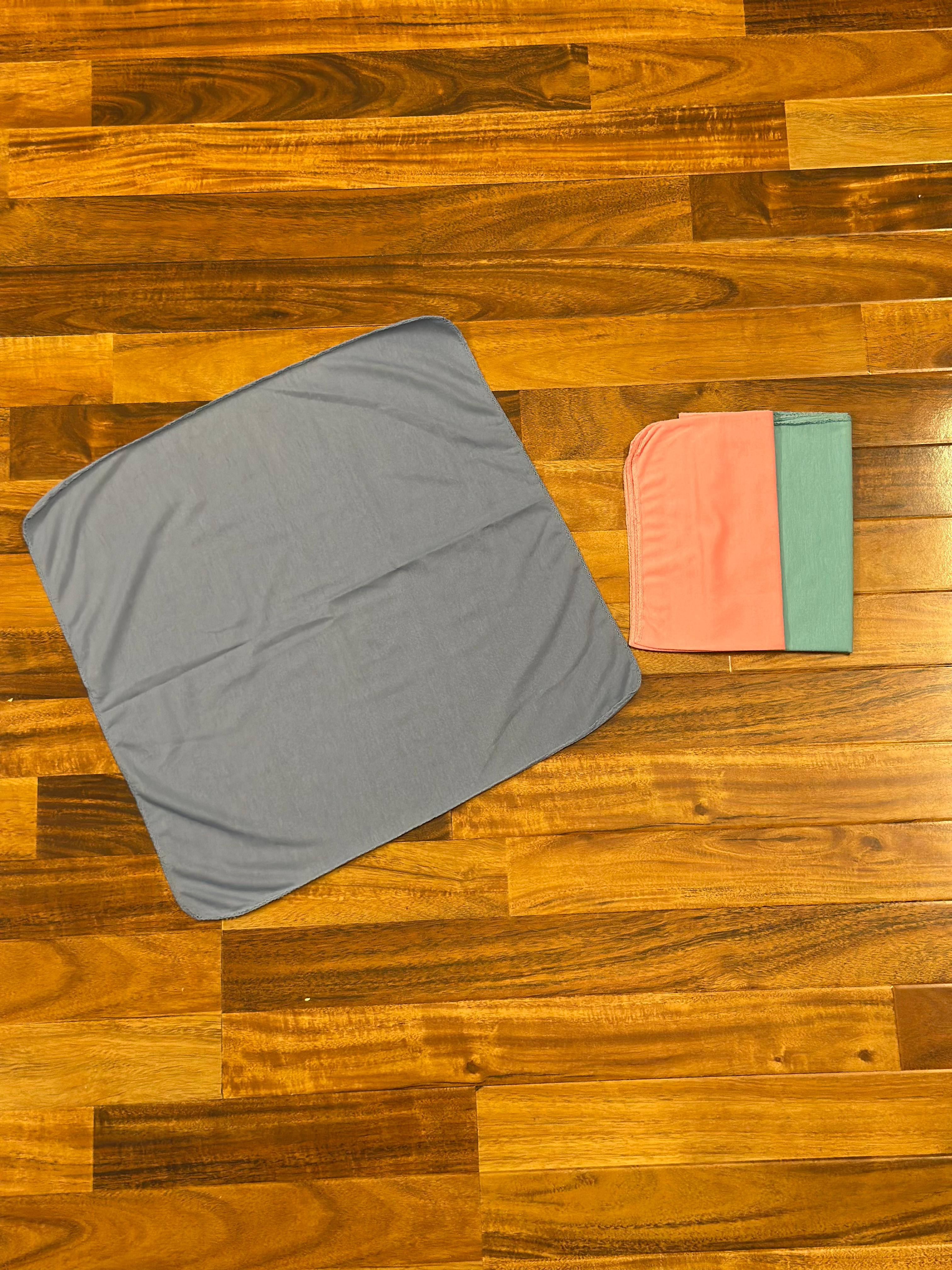 Baby Head Scarf Plain – (Set of 3)