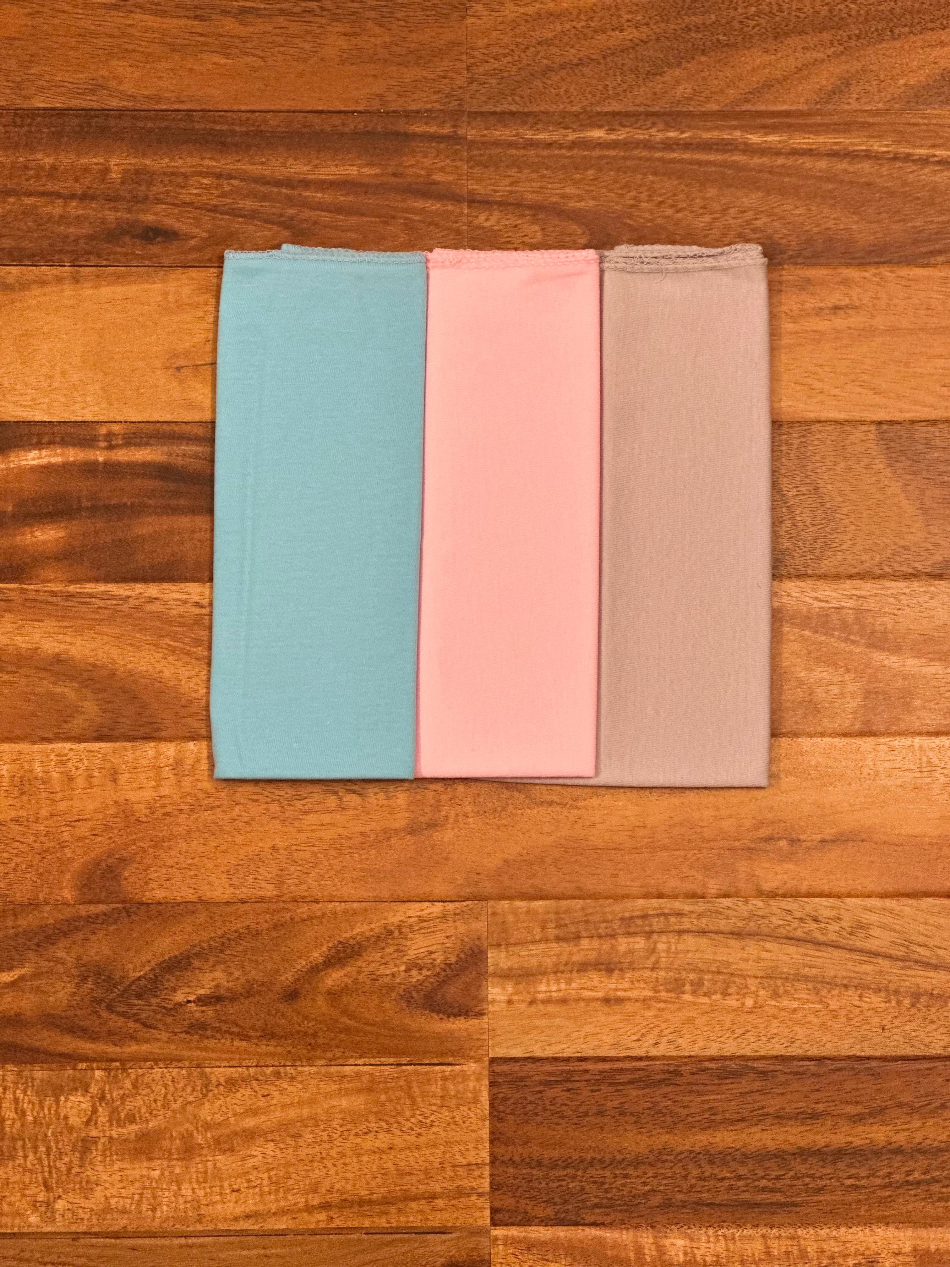 Baby Head Scarf Plain – (Set of 3)