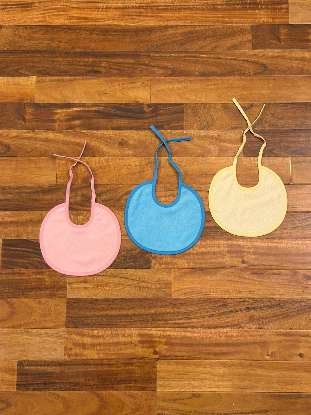 Baby Bibs Plain – String Tie Closure (Pack of 3)