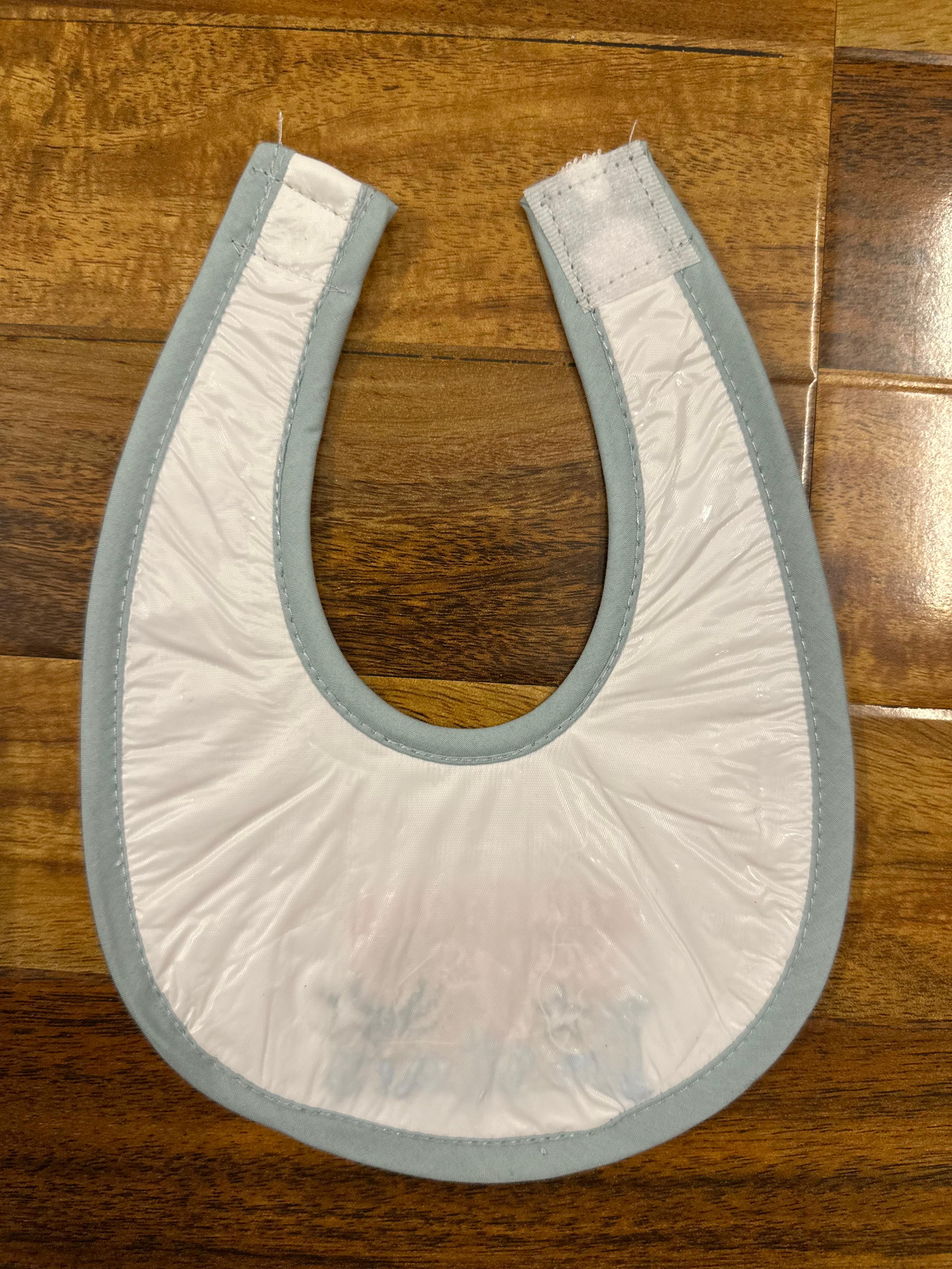 Baby Bibs Stick-On with Embroidery – Set of 3 (Soft & Absorbent)