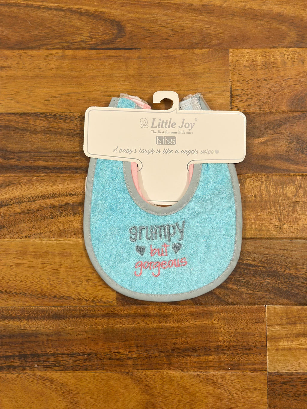 Baby Bibs Stick-On with Embroidery – Set of 3
