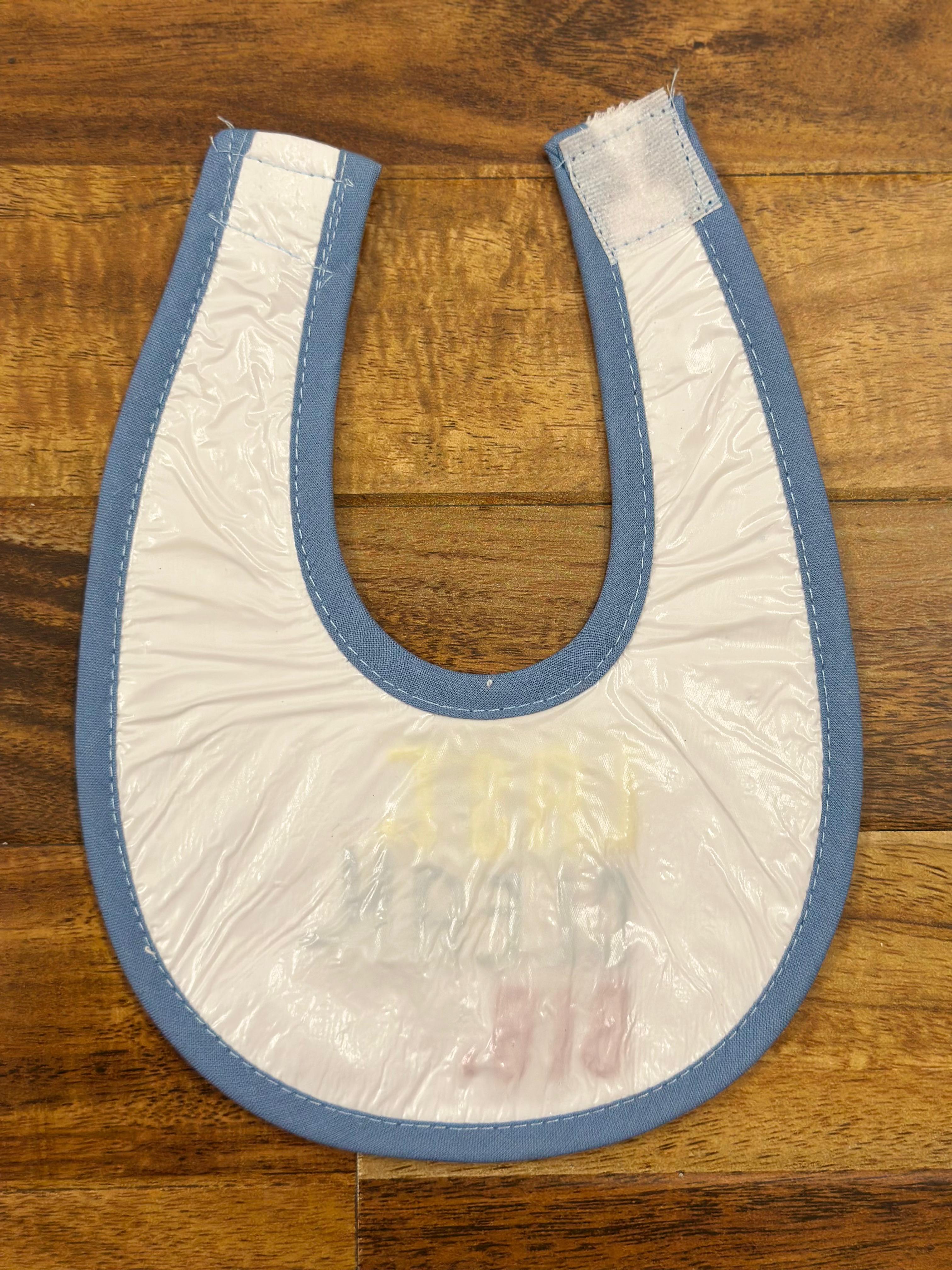 Baby Bibs Stick-On with Embroidery – Set of 3