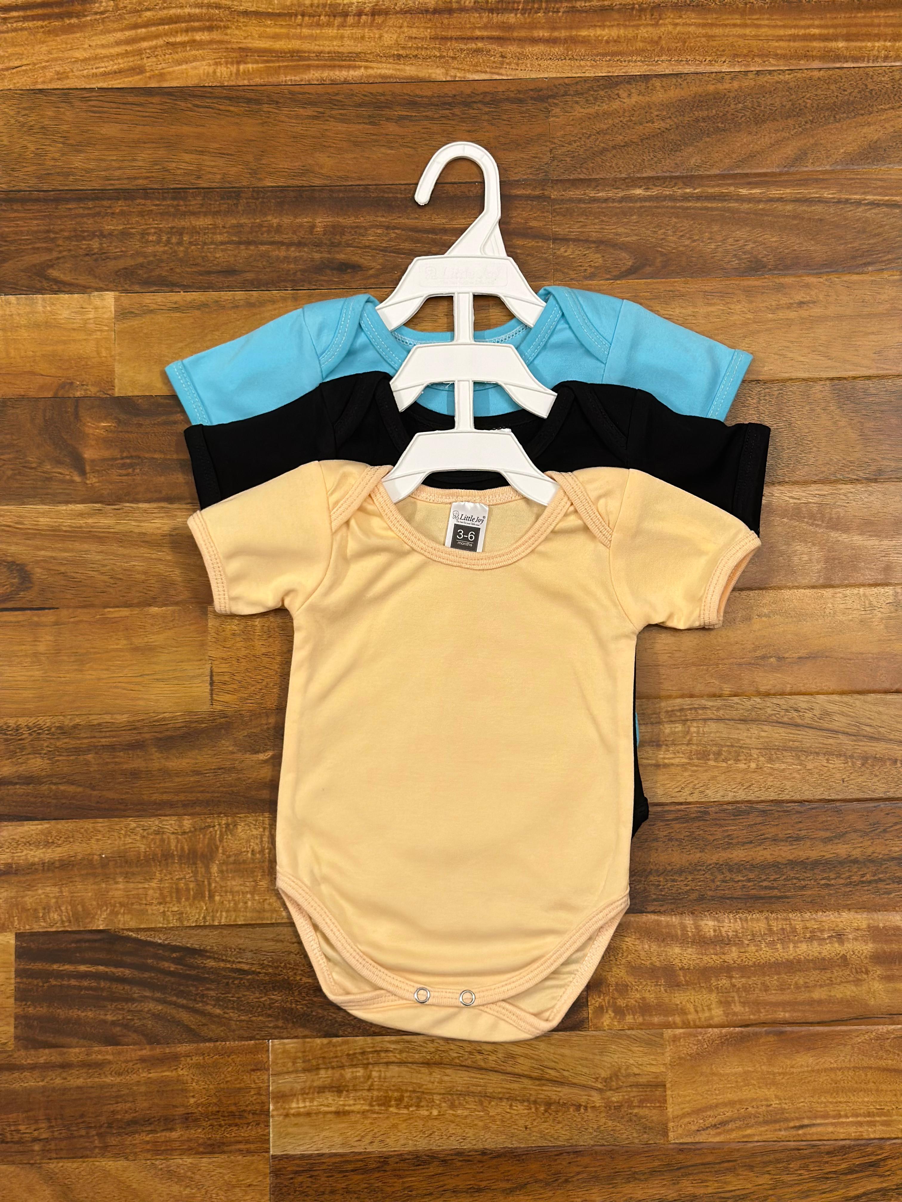 Baby Bodysuit Plain – Set of 3