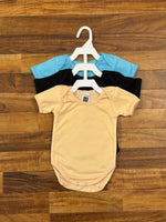 Baby Bodysuit Plain Half Sleeve  – Pack of 3
