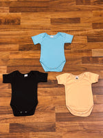 Baby Bodysuit Plain Half Sleeve  – Pack of 3
