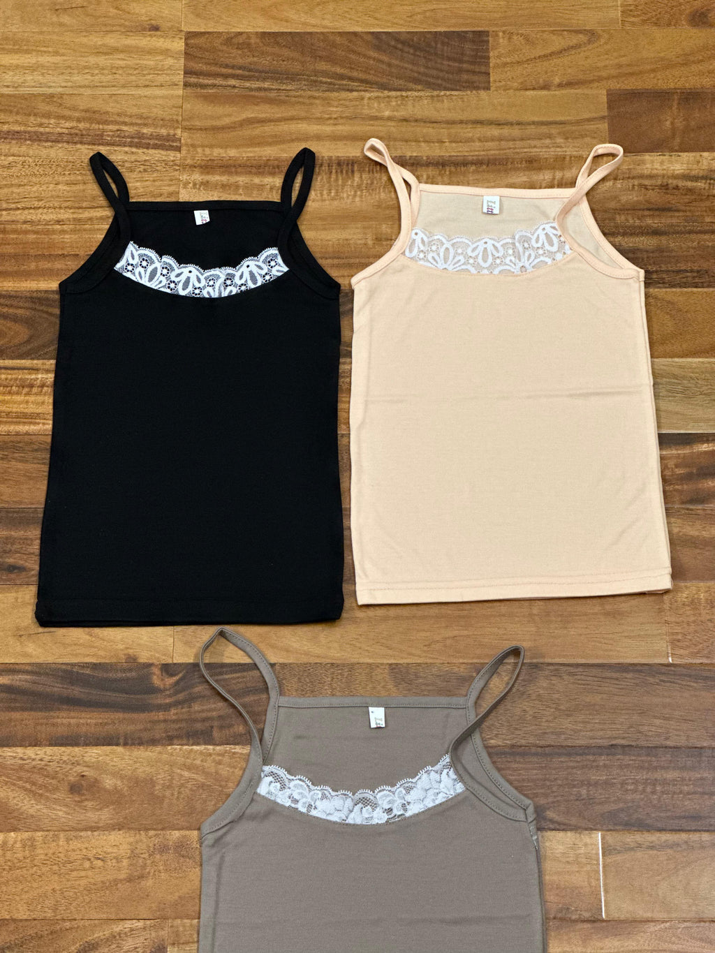Girls Camisole Slip with Lace Detail – Pack of 3