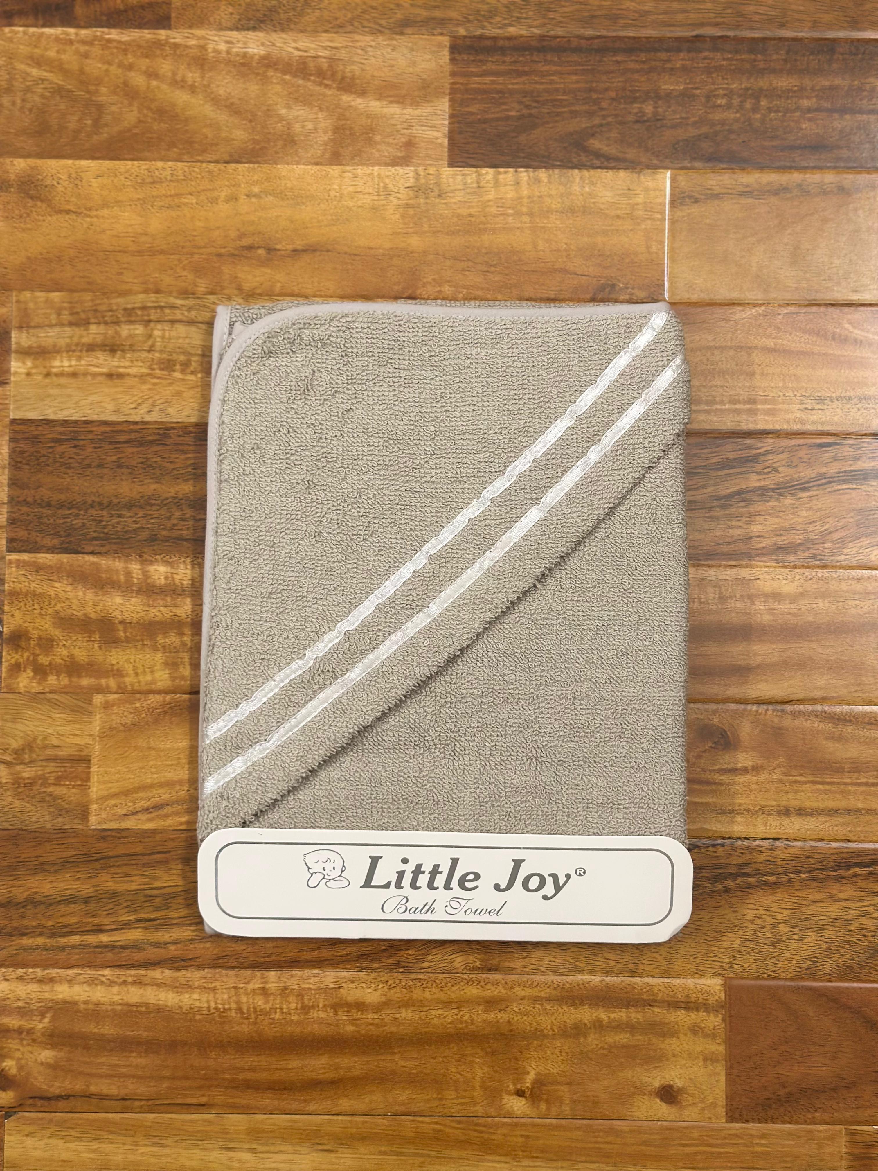 Baby Hooded Bath Towel – Double Stripe Design